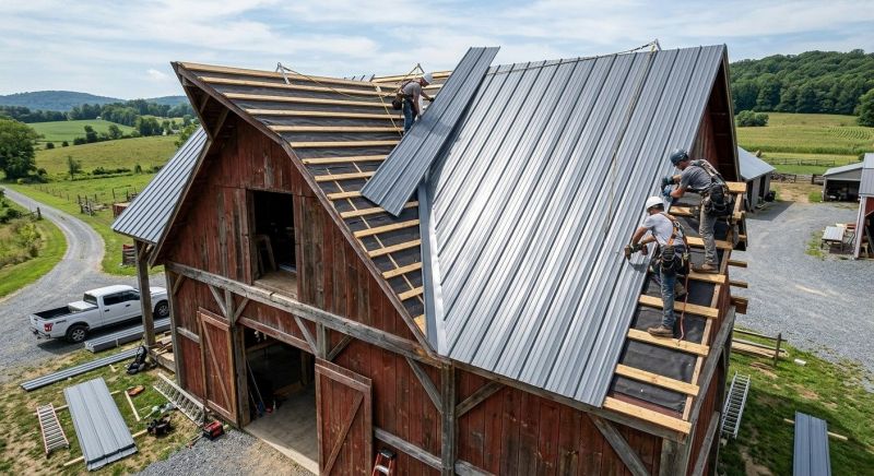 Barn Roof Construction in Union, KY