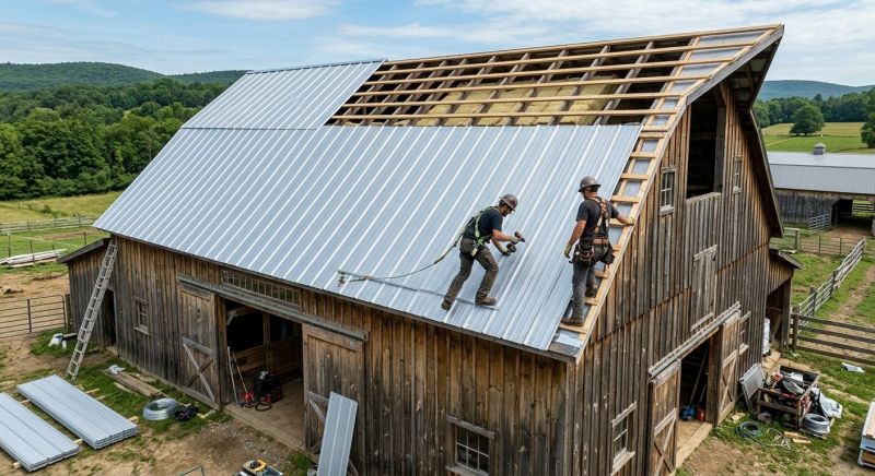 Barn Roof Construction in Union, KY