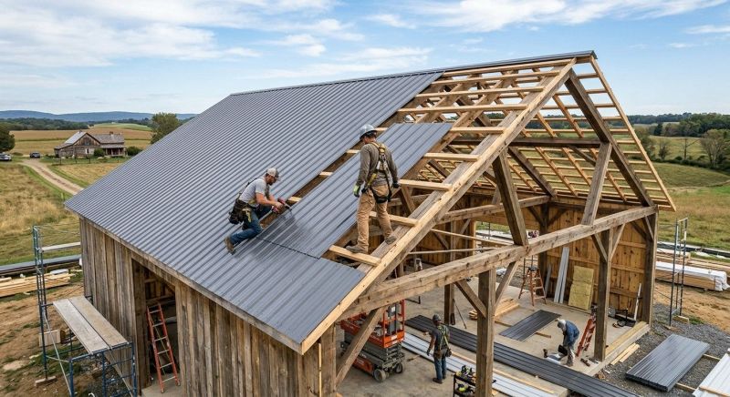 Barn Roof Installation in Union, KY